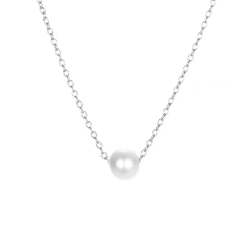 Mariasz Minimalist Gold Color Stainless Steel Heart Dainty Classic Zircon Charm anti Tarnish Chain Necklace for Women Jewelry