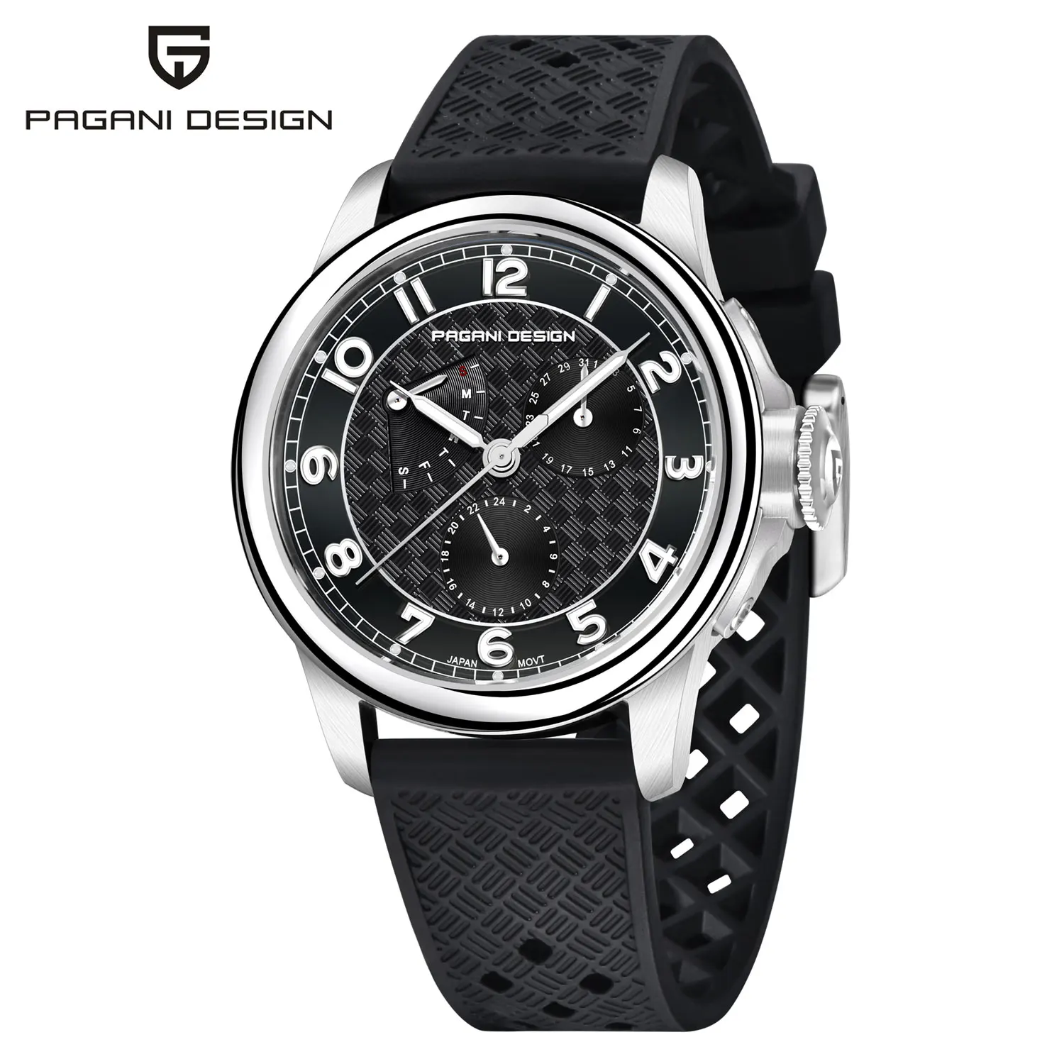 Men’s 40 mm Watch – Japan TMI VH88 Quartz, Sapphire Glass, Waterproof
