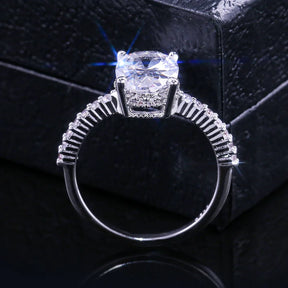Dainty Female Rings 925 Sterling Silver AAA Oval Cubic Zircon Rings for Women Promise Love round Moissanite Wedding Jewelry