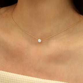 Mariasz Minimalist Gold Color Stainless Steel Heart Dainty Classic Zircon Charm anti Tarnish Chain Necklace for Women Jewelry