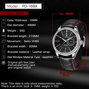 New  Top Brand Men'S Quartz Watch Sapphire Glass 40Mm Automatic Watch Sports Waterproof Men'S Watch Reloj Hombre