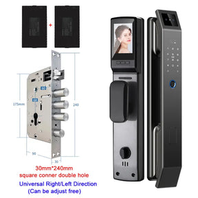 3D Face Recognition Keyless Smart Door Lock with Camera & Fingerprint Access