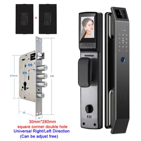 3D Face Recognition Keyless Smart Door Lock with Camera & Fingerprint Access