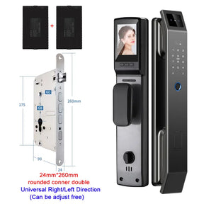 3D Face Recognition Keyless Smart Door Lock with Camera & Fingerprint Access