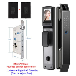 3D Face Recognition Keyless Smart Door Lock with Camera & Fingerprint Access