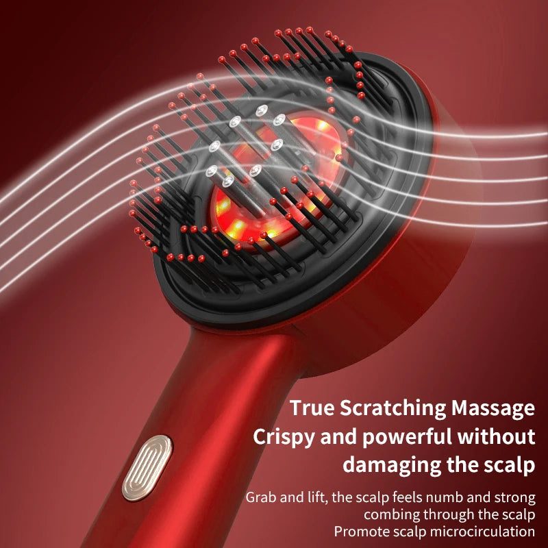 Electric Vibration Massage Comb with Hair Growth Oil