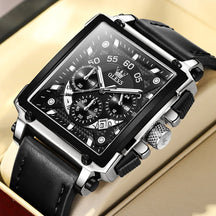 Luxury Waterproof Men's Square Quartz Watch