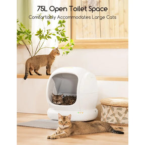 Self-Cleaning Cat Litter Box - 75L