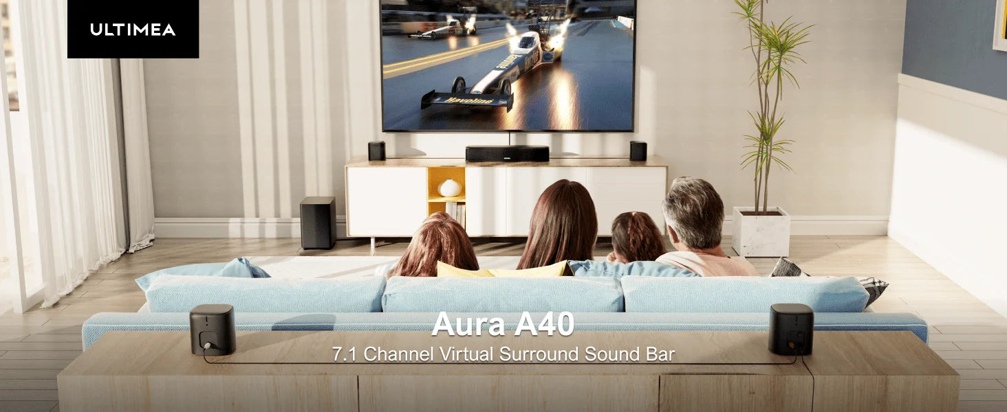 7.1ch Virtual Surround Sound bar, with Subwoofer