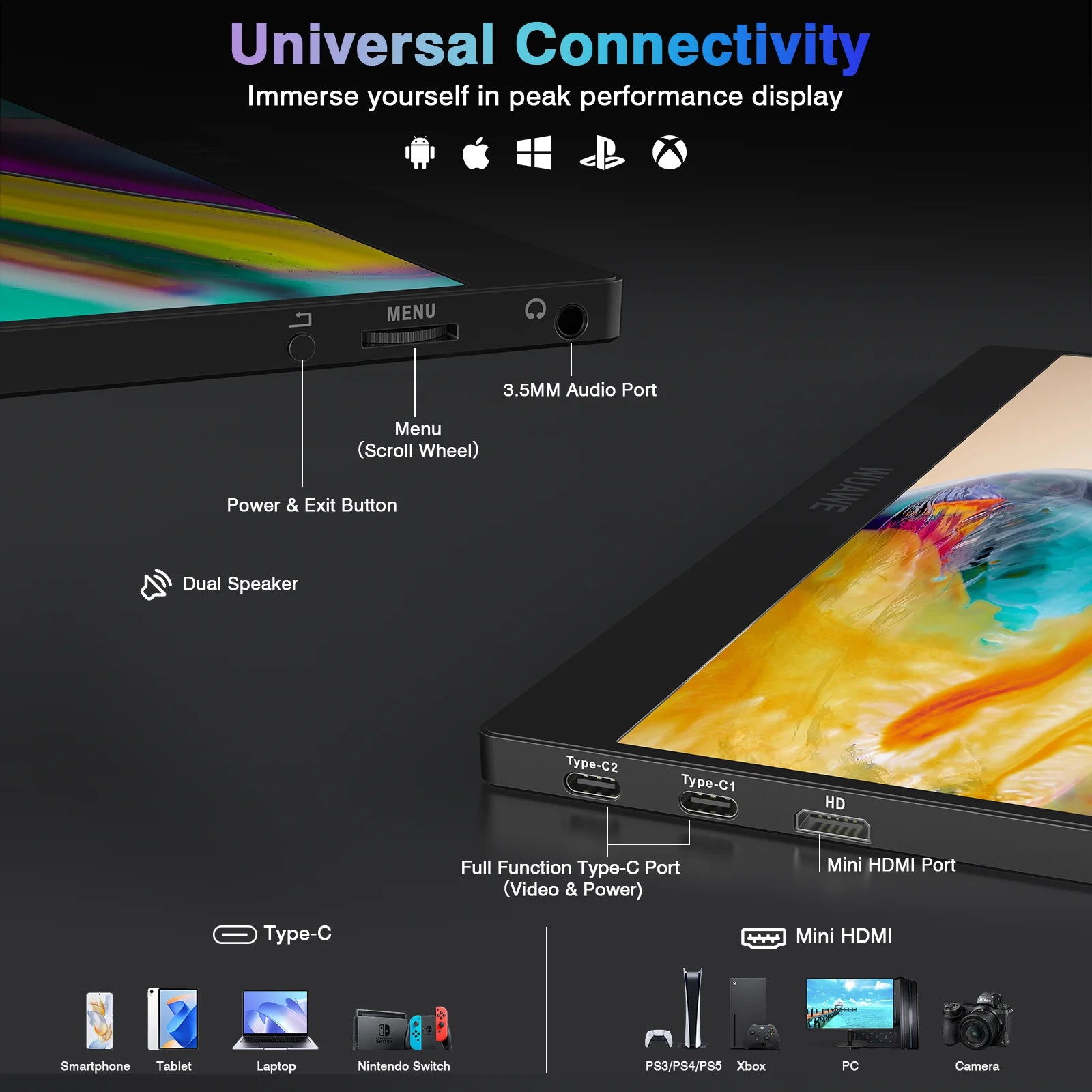 14-Inch Portable 1080P Monitor