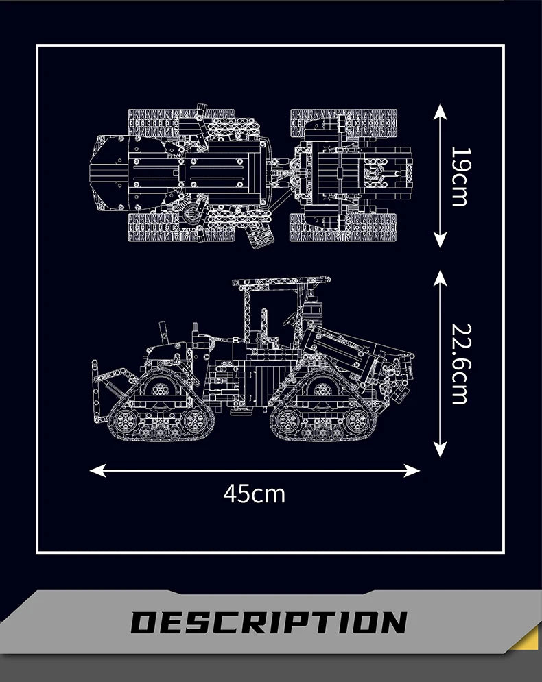 Pneumatic Crawler Tractor Building Blocks