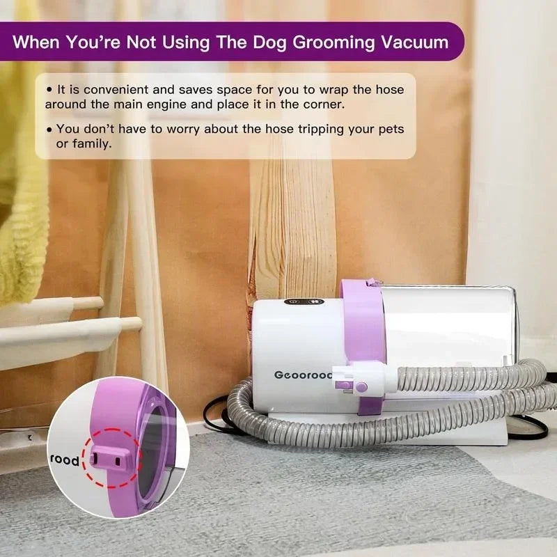 Professional Pet Grooming Vacuum Kit