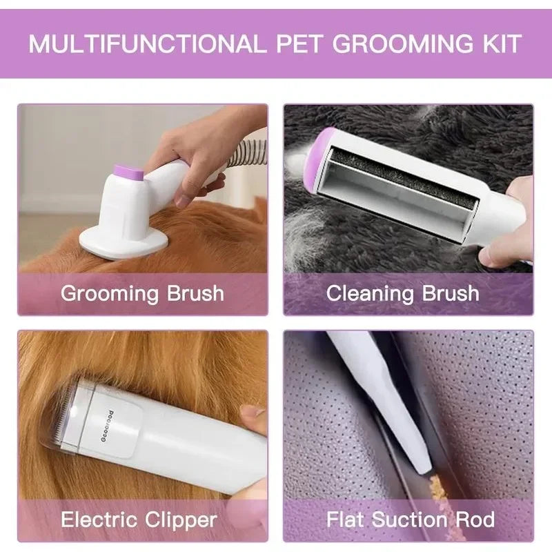 Professional Pet Grooming Vacuum Kit