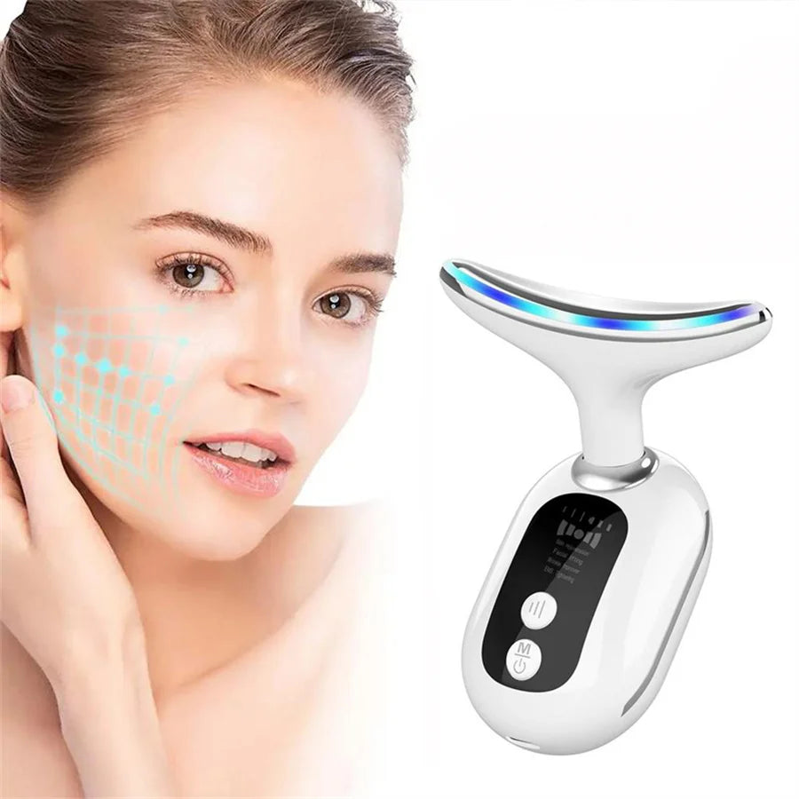 Wrinkle free neck face massage instrument