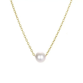 Mariasz Minimalist Gold Color Stainless Steel Heart Dainty Classic Zircon Charm anti Tarnish Chain Necklace for Women Jewelry